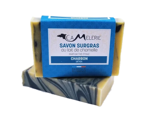 savon liquide au lait de chamelle charbon detox