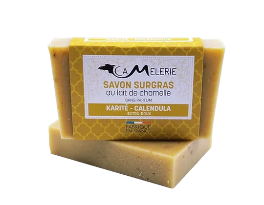 savon surgras au lait de chamelle karité calendula extra doux