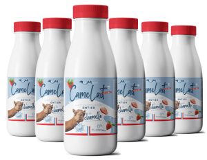 camelait lait fermente entier de chamelle - 6x0,5 litre - fraise